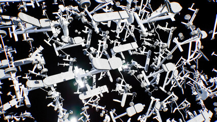 Fully Equipped Fitness Gym Environment 3D Rendering