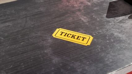 Cinema Ticket Scenes in a Movie Theater 3D Rendering