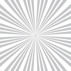 Sunlight radiating pattern, bright beam illustration on white background