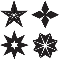 Obraz premium Star Shapes Collection
