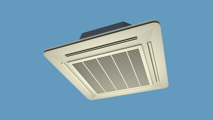 天井カセット型業務用エアコンのイメージイラスト