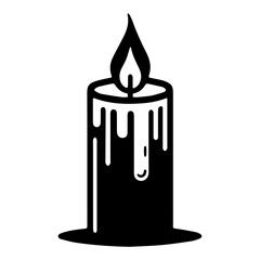 Dripping Flame Candle