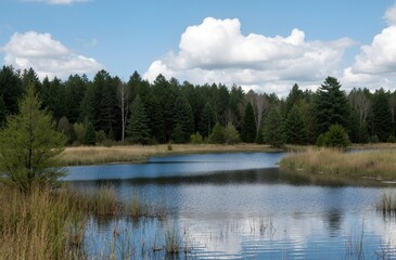 Fototapeta premium lake in the mountains