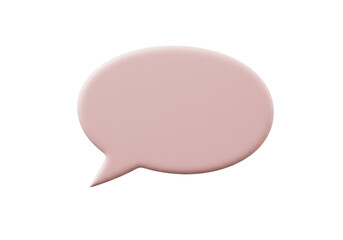 Isolated speech bubble for message. Conversation design element for chat, talk and dialog