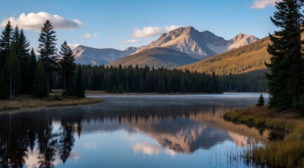 reflection of the mountain