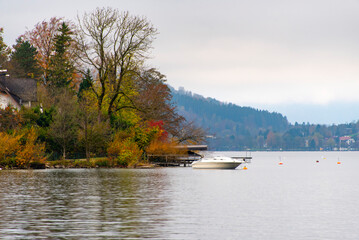 Lake Atter in the Salzkammergut Region - Austria