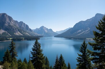 mountain lake in the mountains
