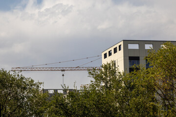 construction. new houses. residential complex