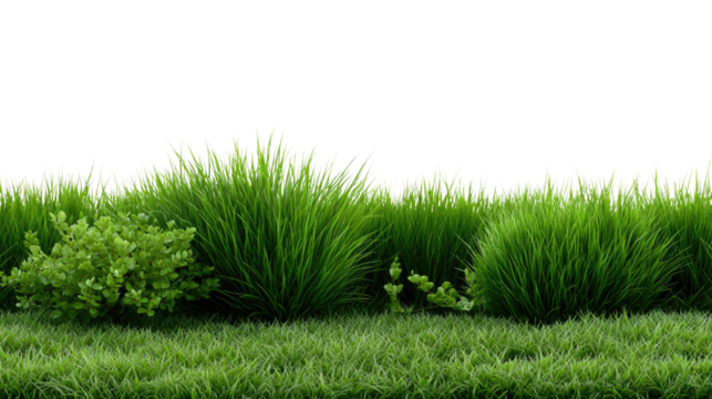 Vibrant Green Grass in Spring: A captivating close-up captures the vivid texture and lush vibrancy of a patch of young, healthy grass.