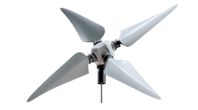 Sustainable Energy Concept: A sleek wind turbine, showcasing innovative engineering. Generating clean power, emphasizing renewable energy and environmental consciousness.