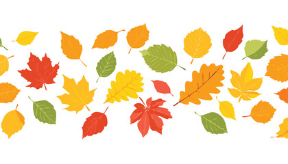 Colorful autumn leaves falling in a scattered pattern falling leaves maple leaves