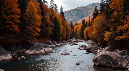 autumn in the mountains