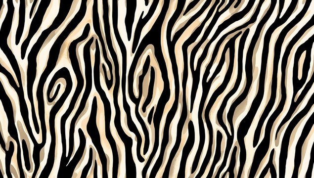 Abstract zebra stripe pattern with black and white lines