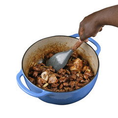 cooking with mutton curry