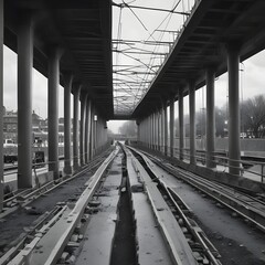 railway bridge over the river