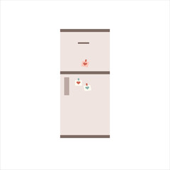 Fridge Vector Flat Illustration