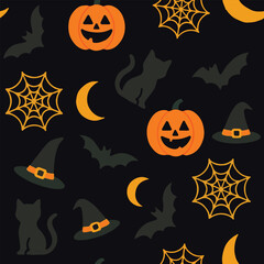 Halloween seamless pattern