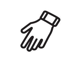 Minimalist vector wrist splint healthcare support design