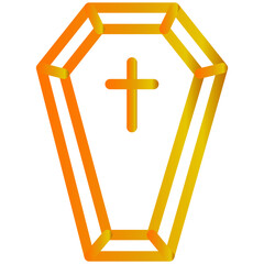 Obraz premium Coffin icon 