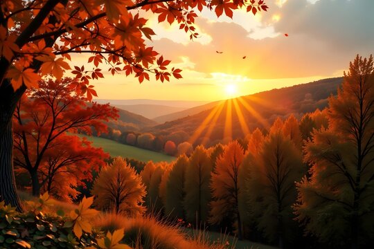 Fall Sunset