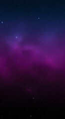 Naklejka premium Enchanting cosmic gradient with celestial starfield and purple nebula