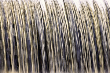 Water pattern with blurry water in a waterfall
