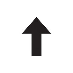Fototapeta premium black arrow isolated on white