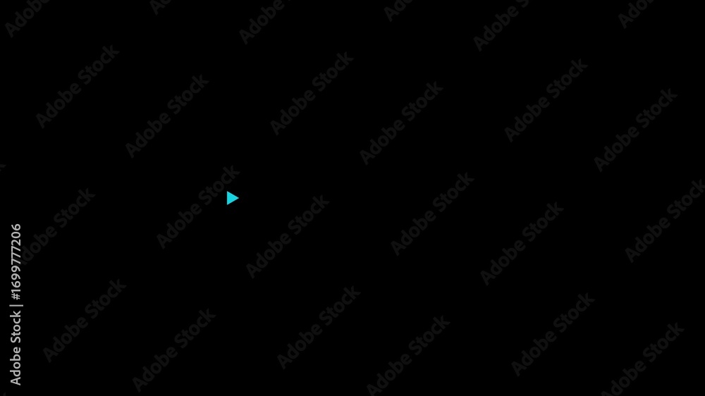 Poster animated of glowing arrow pointing icon .glowing arrow animation, right arrow animation. arrow click