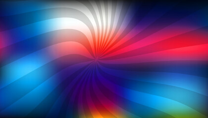 Obraz premium Abstract Swirling Rainbow Burst Background: Vibrant, Colorful, and Energetic Design with Smooth Noise Gradient.