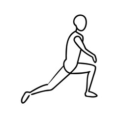 Vector illustrations of running people, silhouettes of an athlete, and a 3D rendering of a running figure