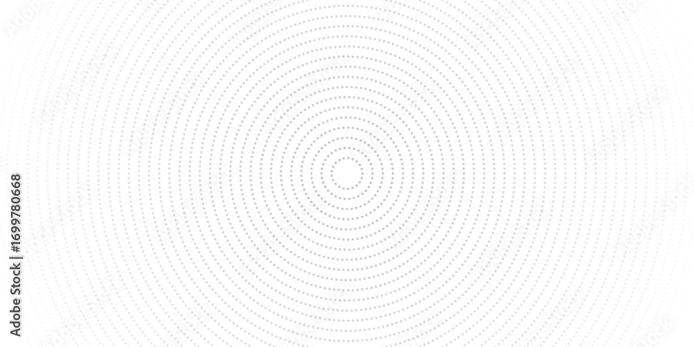 Aufkleber bright white abstract background with a minimalist design. background with a circular gray dotted de
