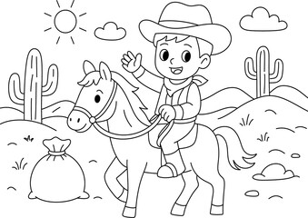 cowboy and horse