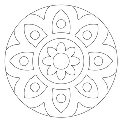 Mandala, ausmalen