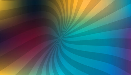Obraz premium Abstract Swirling Gradient Background: Teal, Purple, and Gold Hues with Subtle Noise and Radial Lines, Ideal for Modern Designs.