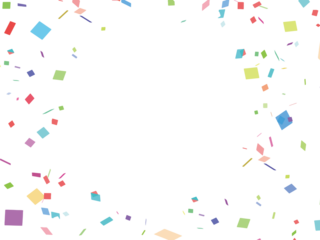 カラフルな紙吹雪の背景