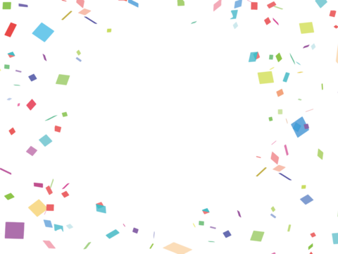 カラフルな紙吹雪の背景