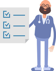 Male Physician Character and Check List Document
