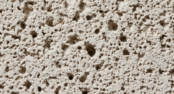 Porous stone background with many holes and texture detail