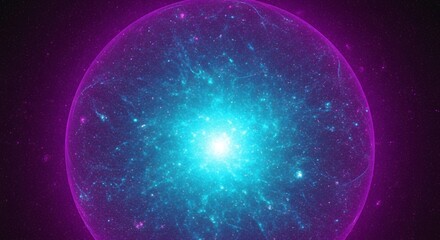 Fototapeta premium Cyan Purple Spherical Grainy Gradient Background