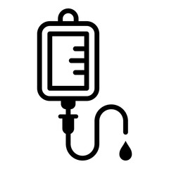 Infuse icon, iv bag icon