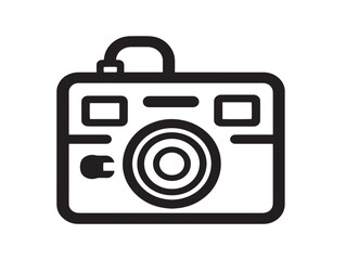 Elegant medical camera equipment icon professional minimal vector art
