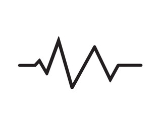 Detailed medical ECG lead wires vector line art design