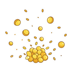 Golden glitter confetti falls gracefully, sparkling in the light with dazzling shine, creating a festive, magical, and joyful atmosphere full of celebration.
