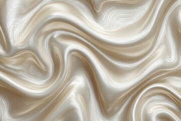 Fototapeta premium The flow of elegant white silk fabric is smooth, revealing soft waves and a luxurious texture that serves as design inspiration