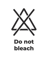 Laundry Symbol - Do not bleach