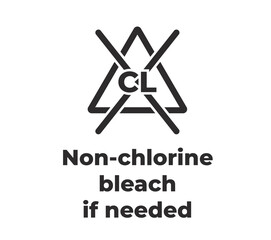 Laundry Symbol - non-chlorine bleach