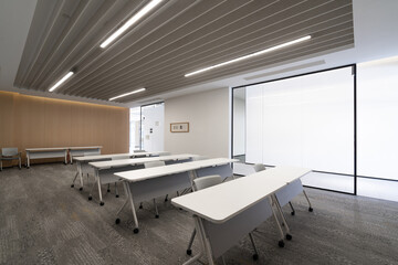 interior of modern class room