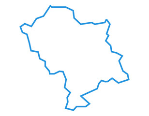 Line illustration of East Kameng district of Arunachal Pradesh state of India