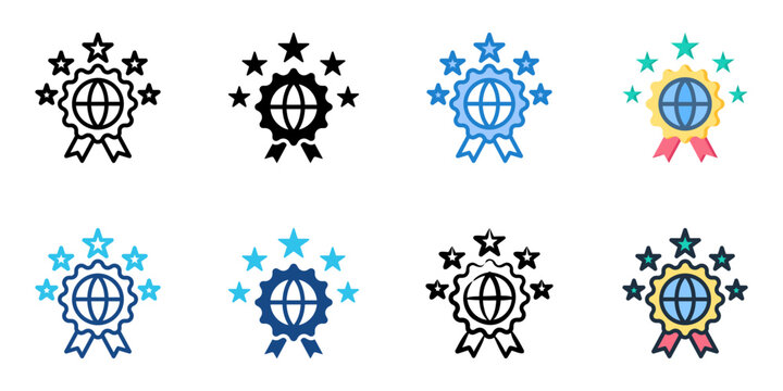 Quality Assurance icon set multiple style collection 
