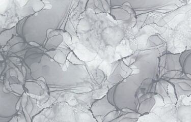コスメやファッション、商品背景に使える　淡色グレー色アルコールインクアートアブストラクト背景